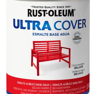 Esmalte Al Agua Ultra Cover 946ml Rojo Manzana Rust Oleum